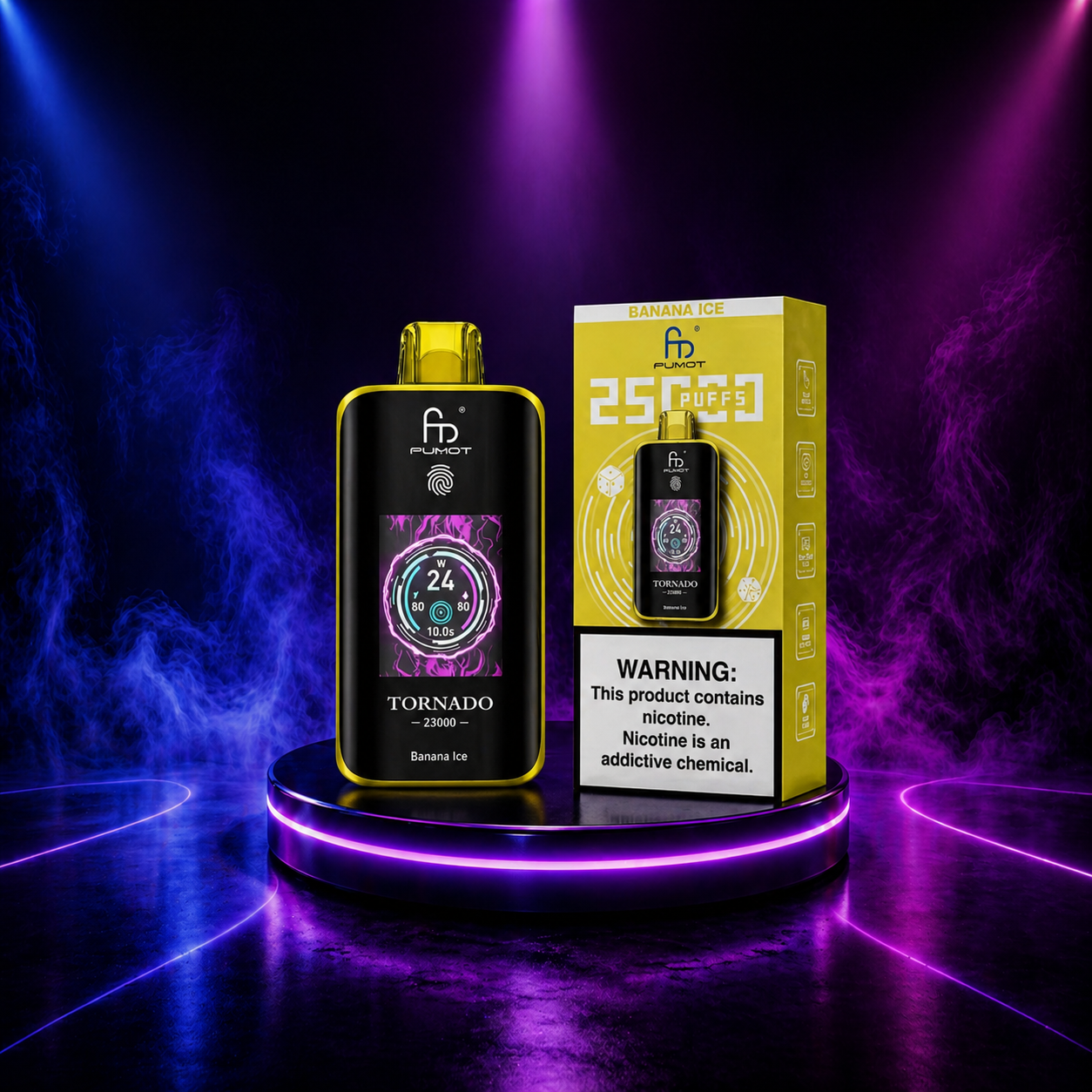 Fumot Tornado 25K - vape com nicotina, muitos puffs e sabor consistente
